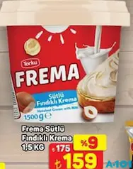 TORKU FREMA SÜTLÜ FINDIKLI KREMA 1,5 KG